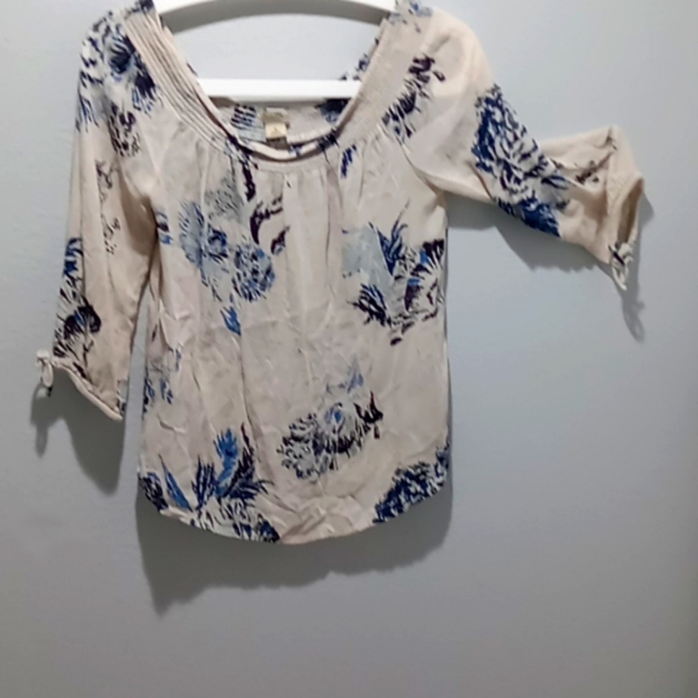 Lucky Brand, off should, 3/4 sleeve blouse